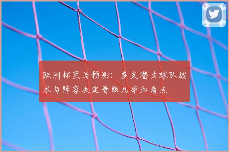 欧洲杯黑马预测：多支潜力球队战术与阵容决定晋级几率和看点